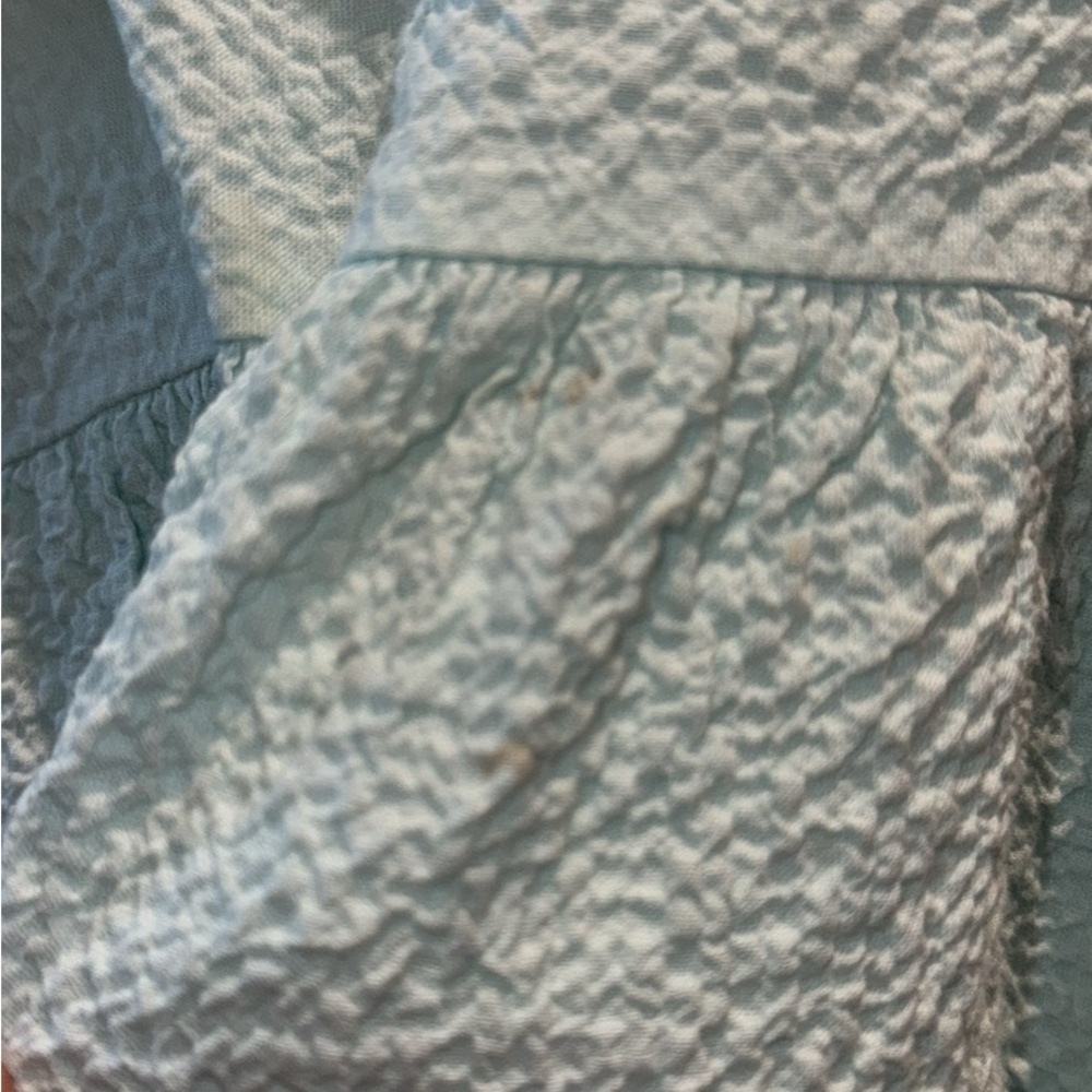 Janie and Jack Aqua Textured Blouse